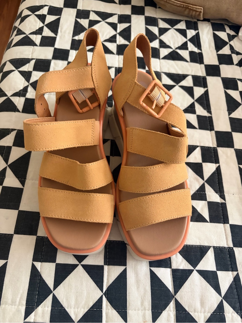 Sorel Women’s Triple-Strap Sandals in tan